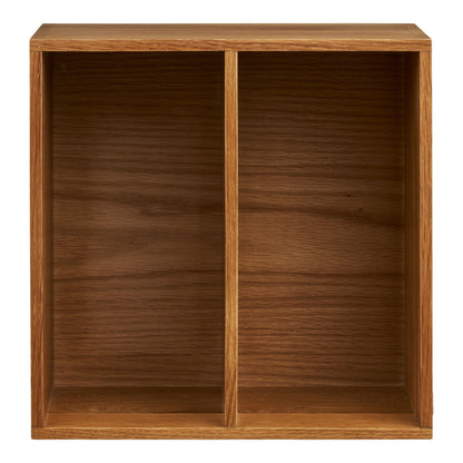 Townsville Wall shelf with vertical compartments - Wall shelf with vertical compartments, oak 18x30x30 cm