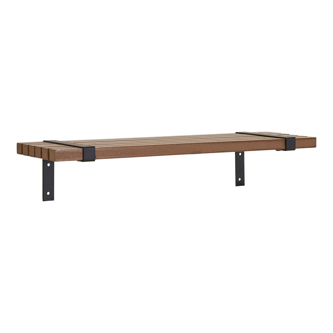 Wall shelf, ashphins, metal, nature, black&lt;br&gt;50x15x10 cm