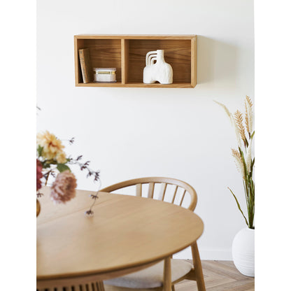 Oshawa wall shelf - wall shelf, oak veneer, nature 71x20x30 cm