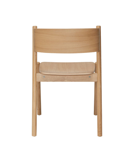 Oblique Dining Chair Natural - 55x51xh80cm