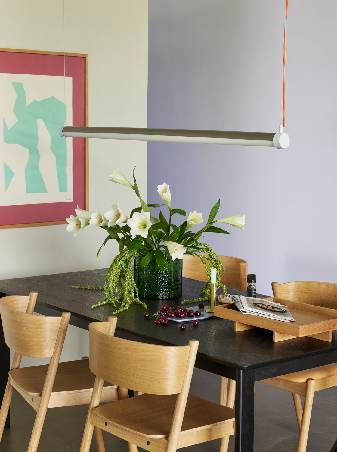 Oblique Dining Chair Natural - 55x51xh80cm