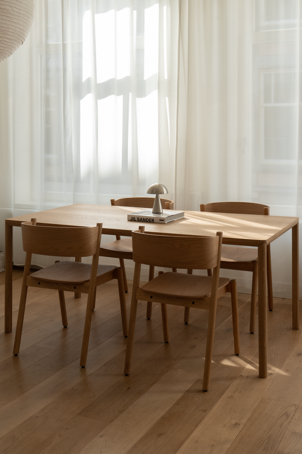 Oblique Dining Chair Natural - 55x51xh80cm