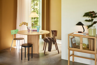 Oblique Dining Chair Brown - 55x51xh80cm