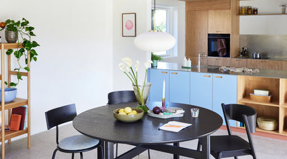 Oblique Dining Chair Black - 55x51xh80cm