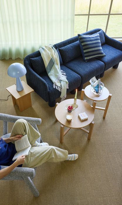 Elegance Sofa Dark Blue - 224x73xH74