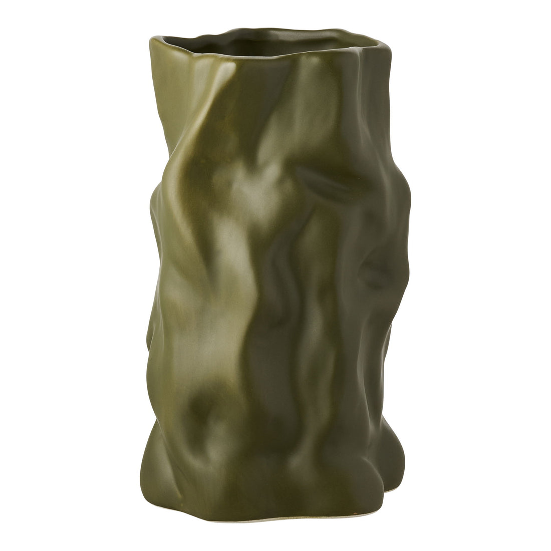 Vase - Vase, Ceramics, Green Ø15x25.5 cm