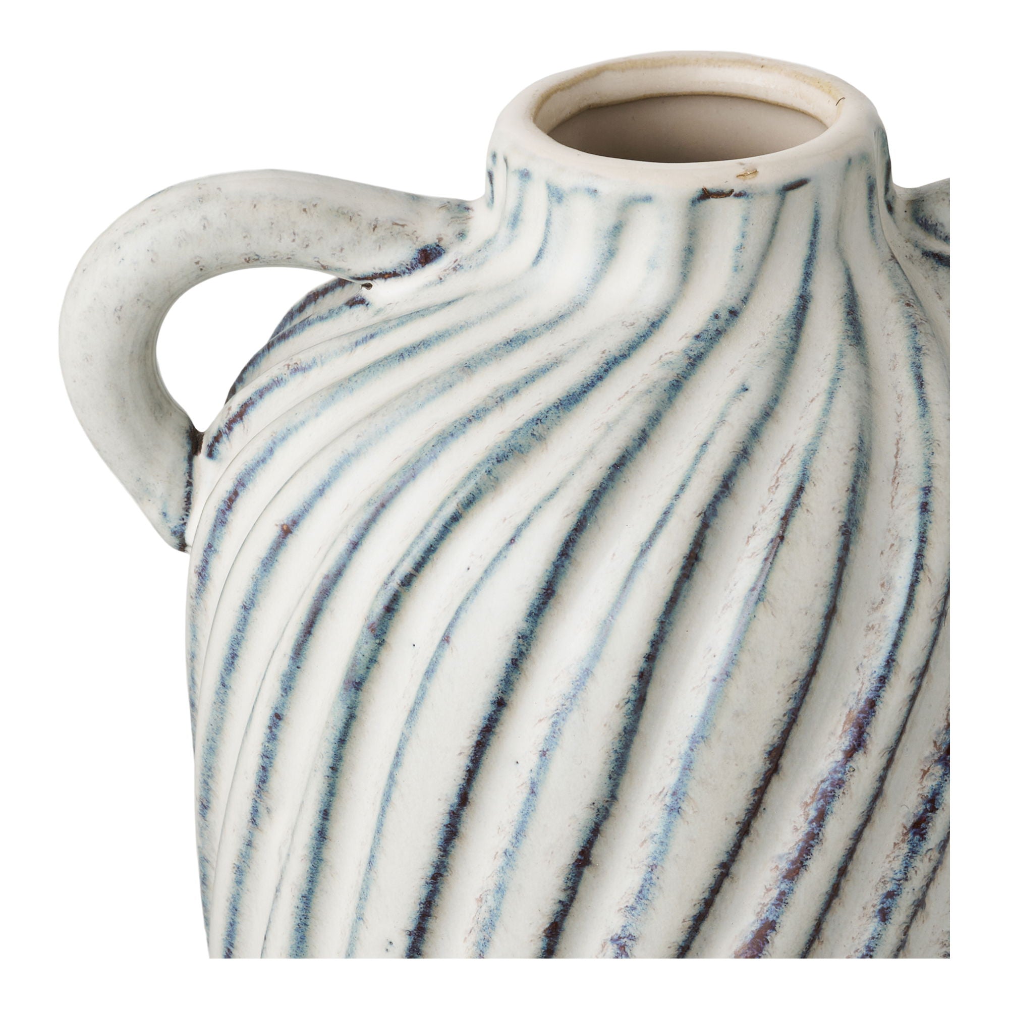 Vase - Vase, Ceramics, Blue 15.5x14x22 cm