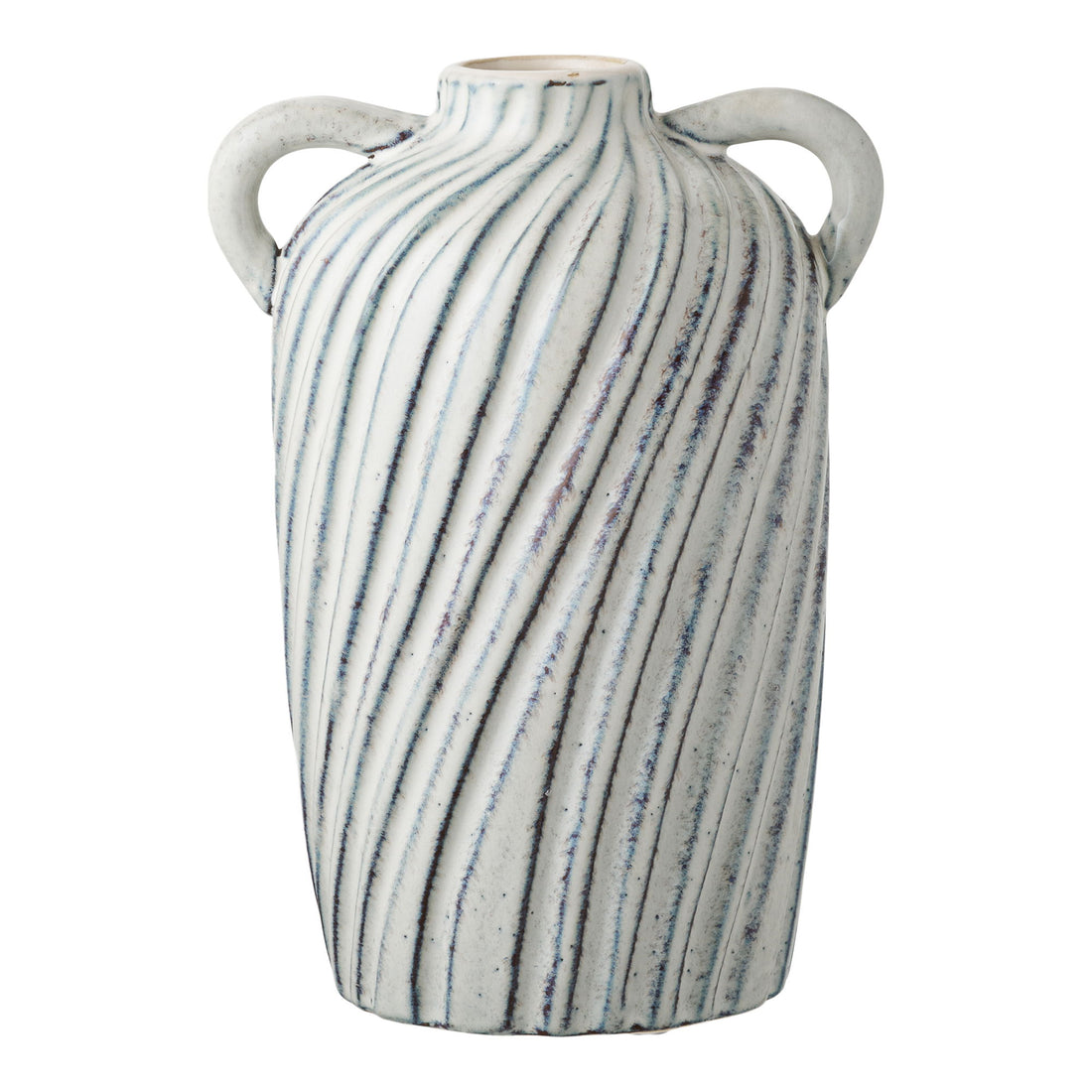 Vase - Vase, Ceramics, Blue 15.5x14x22 cm