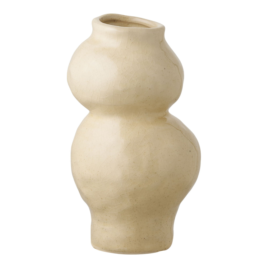 Vase - Vase, Ceramics, Beige Ø10.10.5x19.5 cm