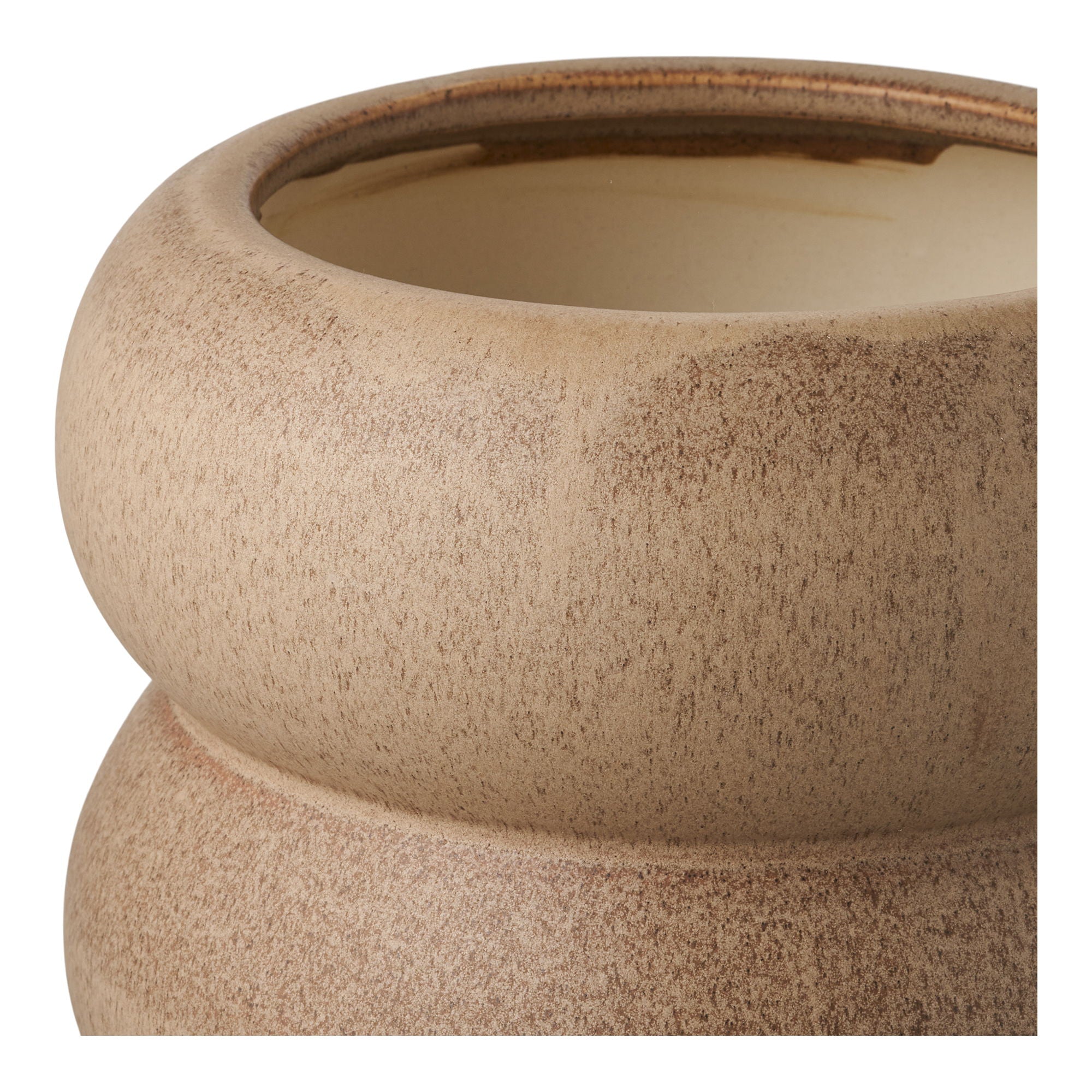 Herb Pot - Herbal Pot, Ceramics, Brown Ø19x17.5 cm