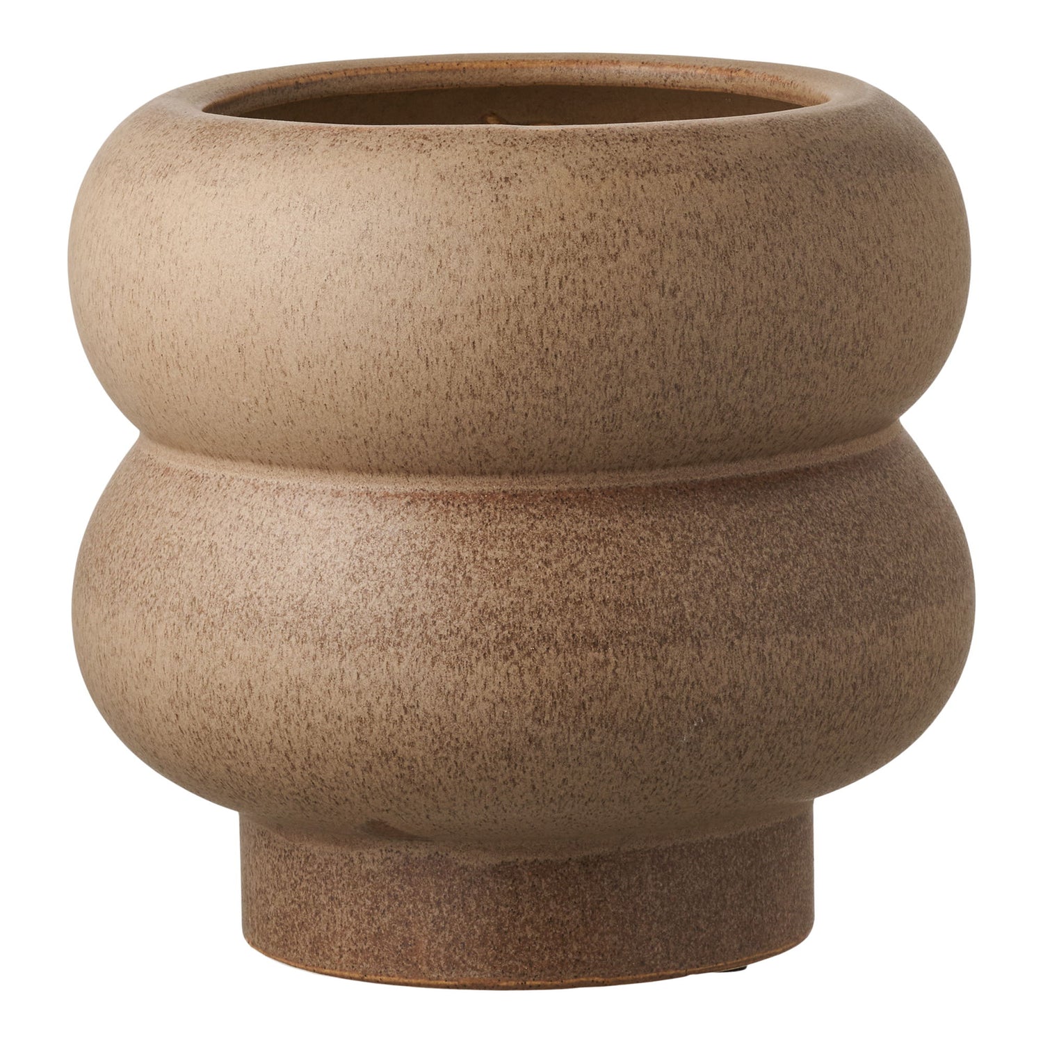 Herb Pot - Herbal Pot, Ceramics, Brown Ø19x17.5 cm