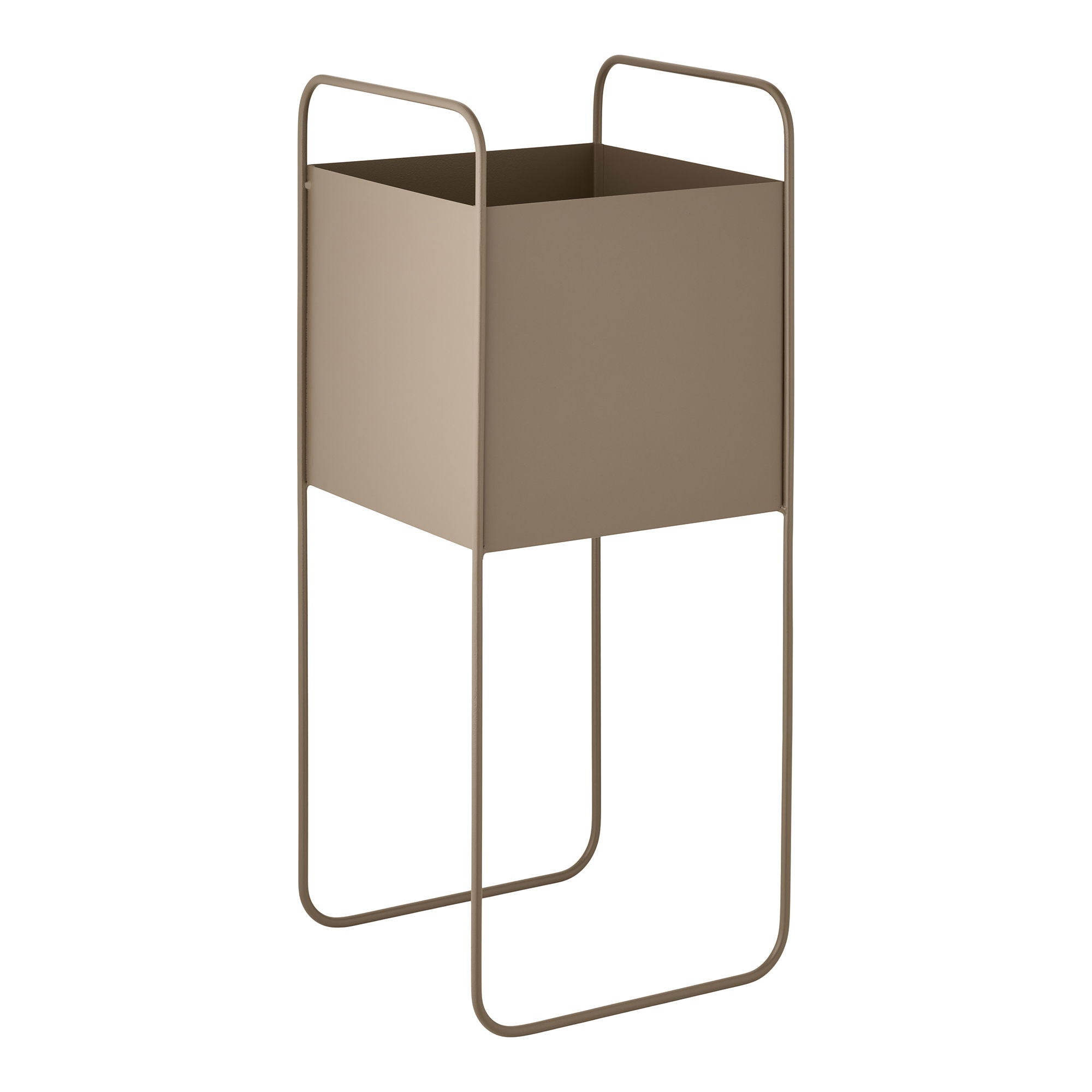 Herb Pot - Herbal Pot, Steel, Brown 22.5x22,5x54 cm