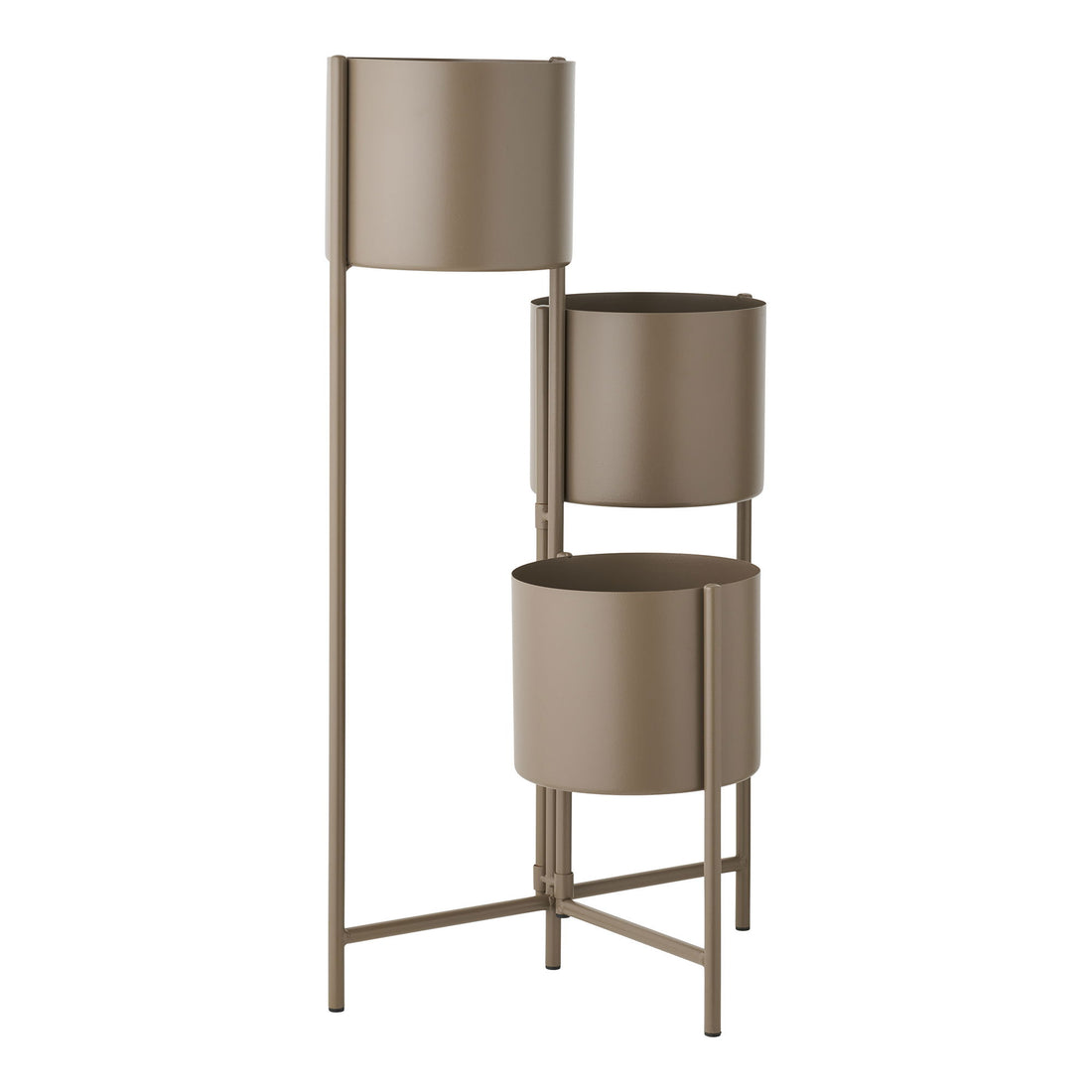 Flowerpot - Flowerpot, steel, brown 22.5x23x75.5 cm