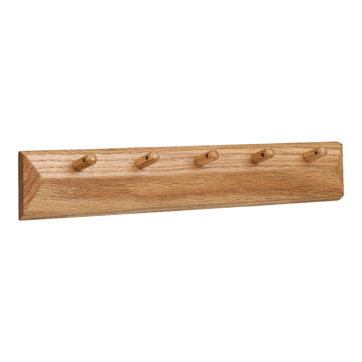 Barco hooks with 5 hooks - hooks with 5 hooks, oak 50x8.5 cm