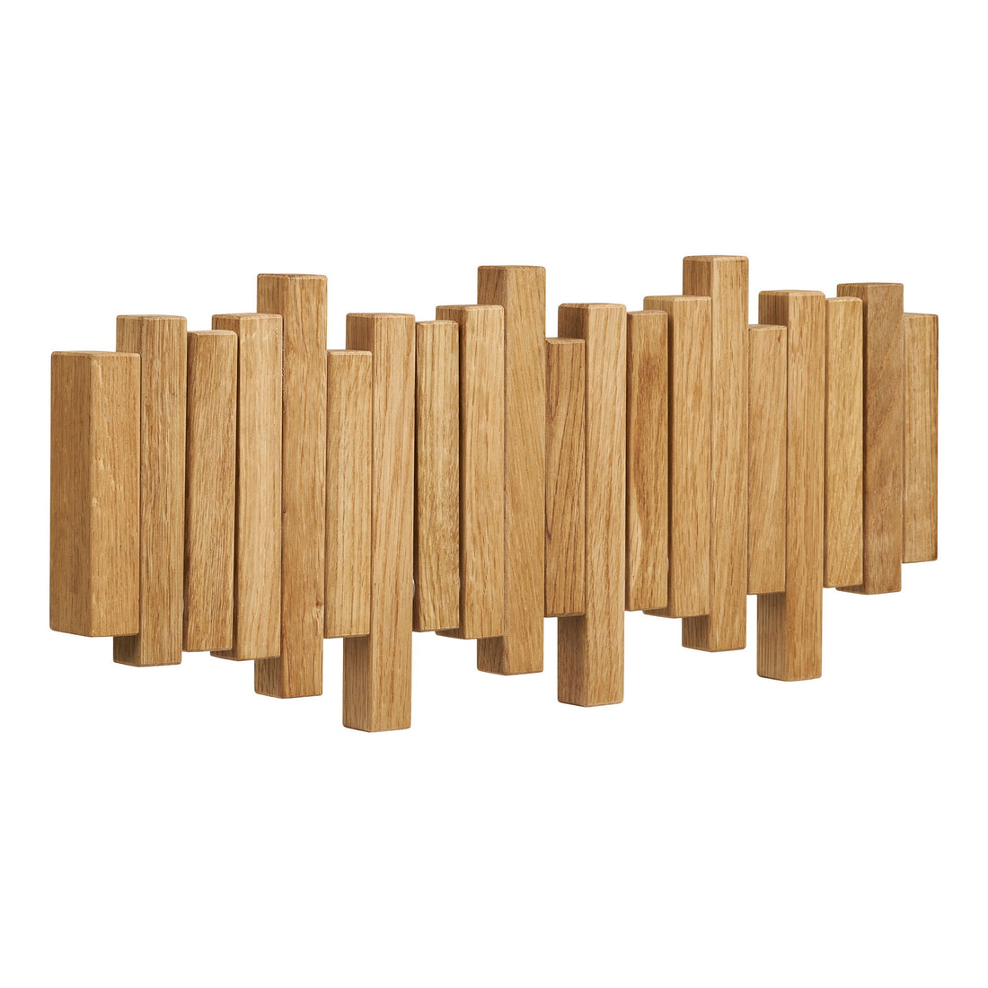 Caltra Coat rack - Coat rack, oak, natural 3x40x18 cm