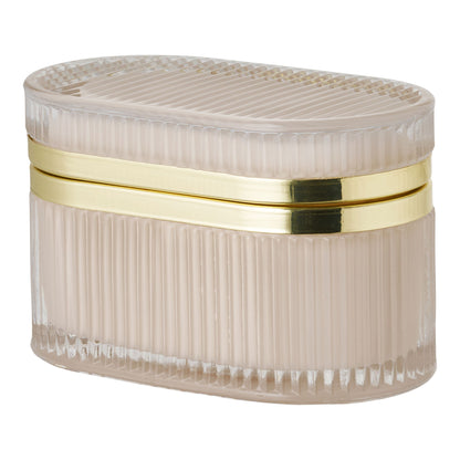Love Glass Box - Glass Box, Nude/Brass 13.5x8x9 cm