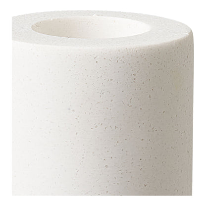 Candlestick - candlesticks, limestone, white set of 2