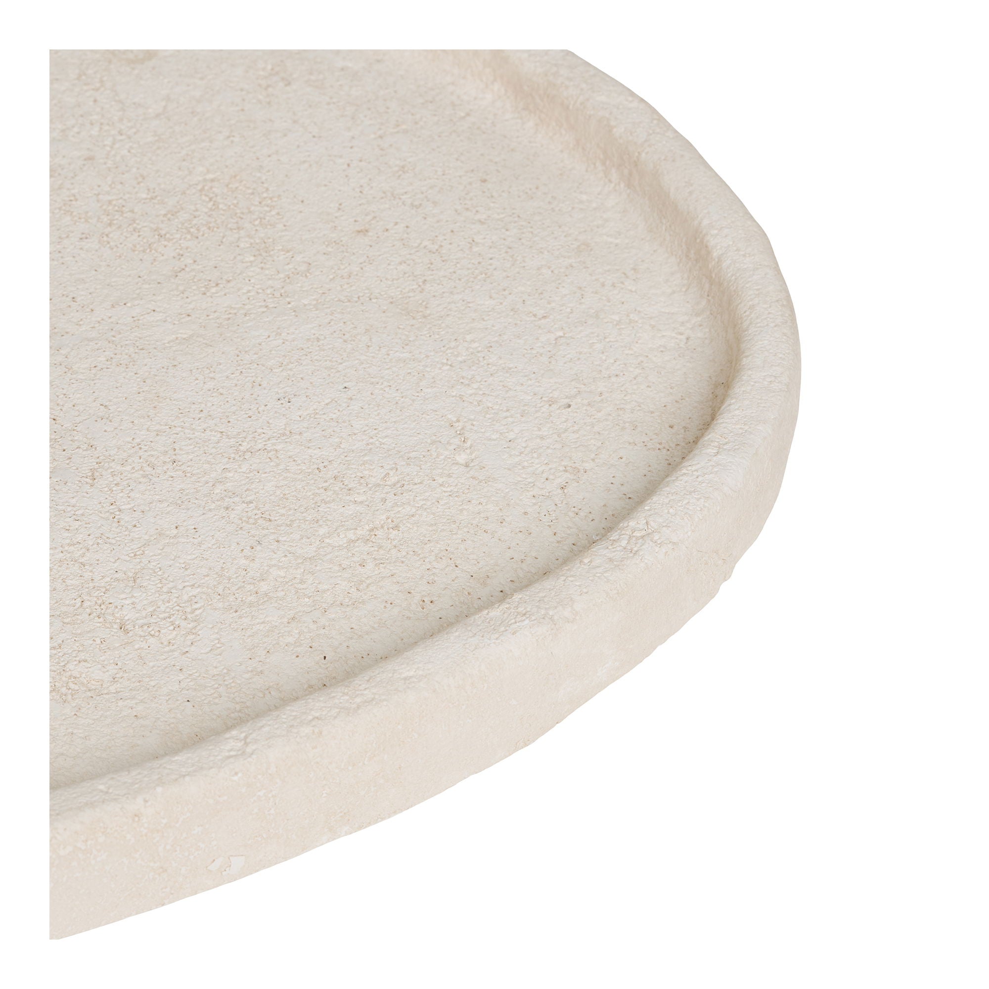 Tray - tray, cement, beige 35x30x2.5 cm