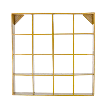 Creative Collection Bekka Shelf, Yellow, Recycled Wood