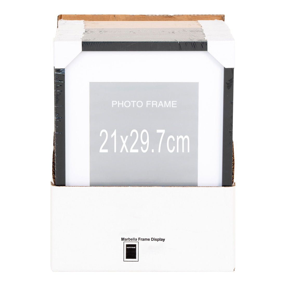 Marbella Frame Display - Frame Display, 7 pcs. Black and 8 pcs. Nature 21x30 cm