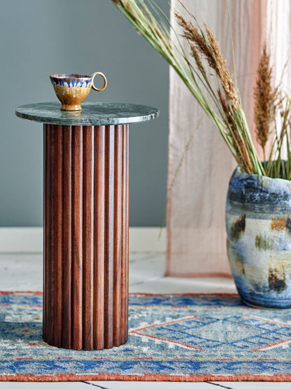 Bloomingville Wilson side table, green, marble