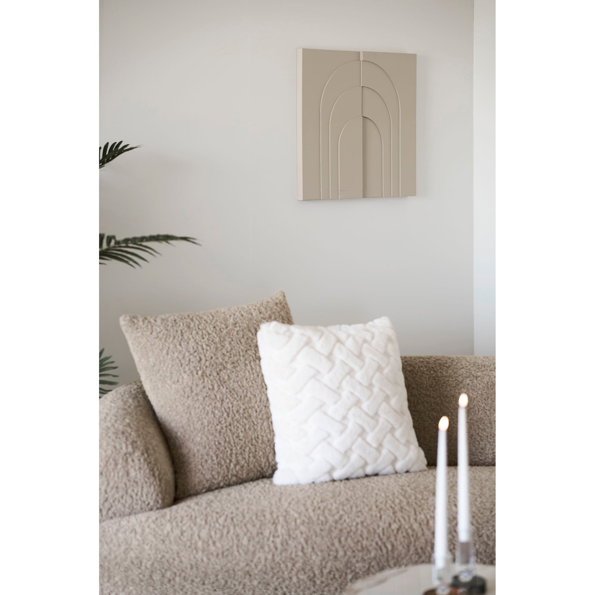 Ina wall decoration - wall decoration, beige 60x60 cm