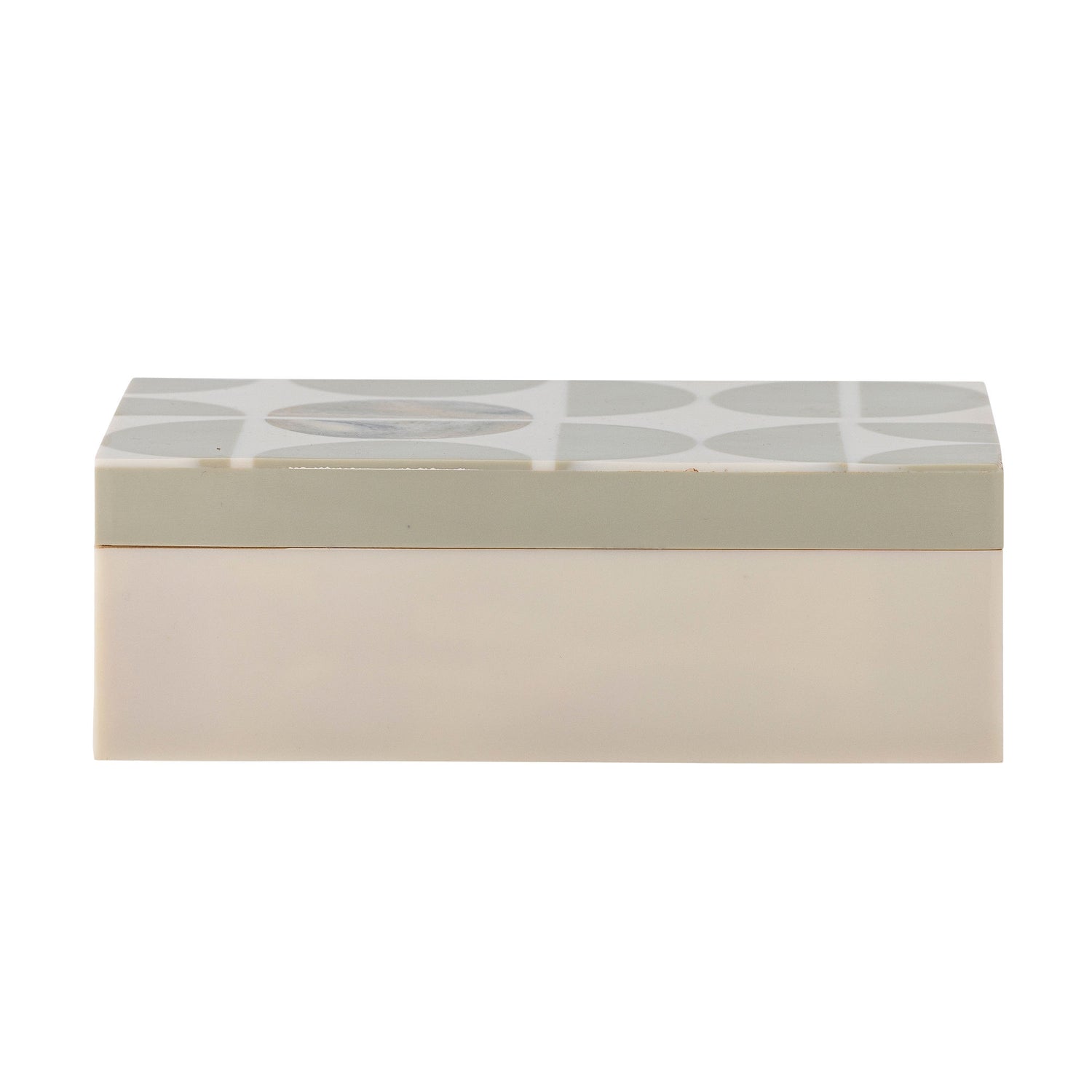 Bloomingville Kabela box w/lid, gray, resin