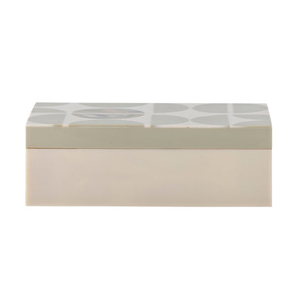 Bloomingville Kabela box w/lid, gray, resin