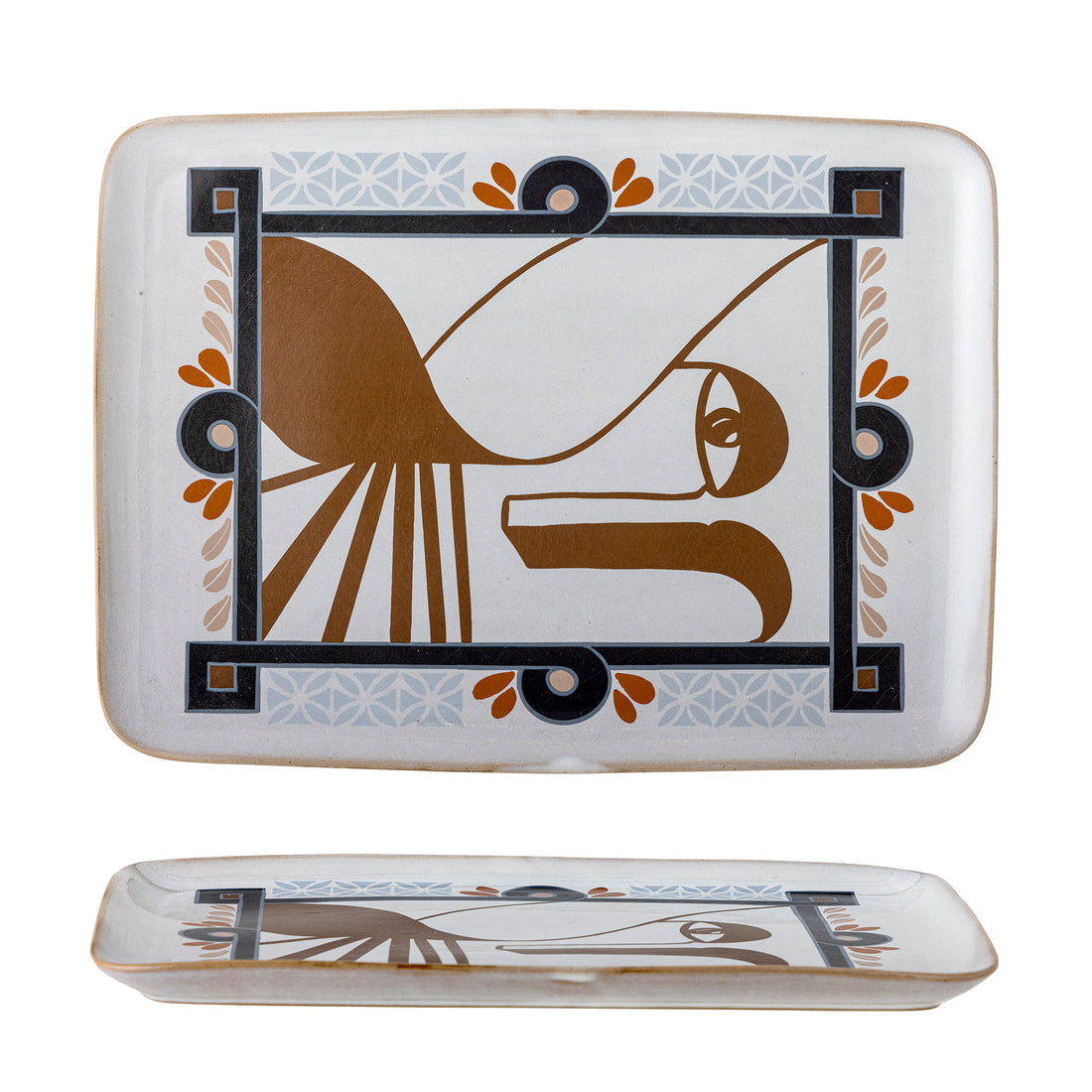 Bloomingville Rudaur Serving Food, Blue, Stoneware
