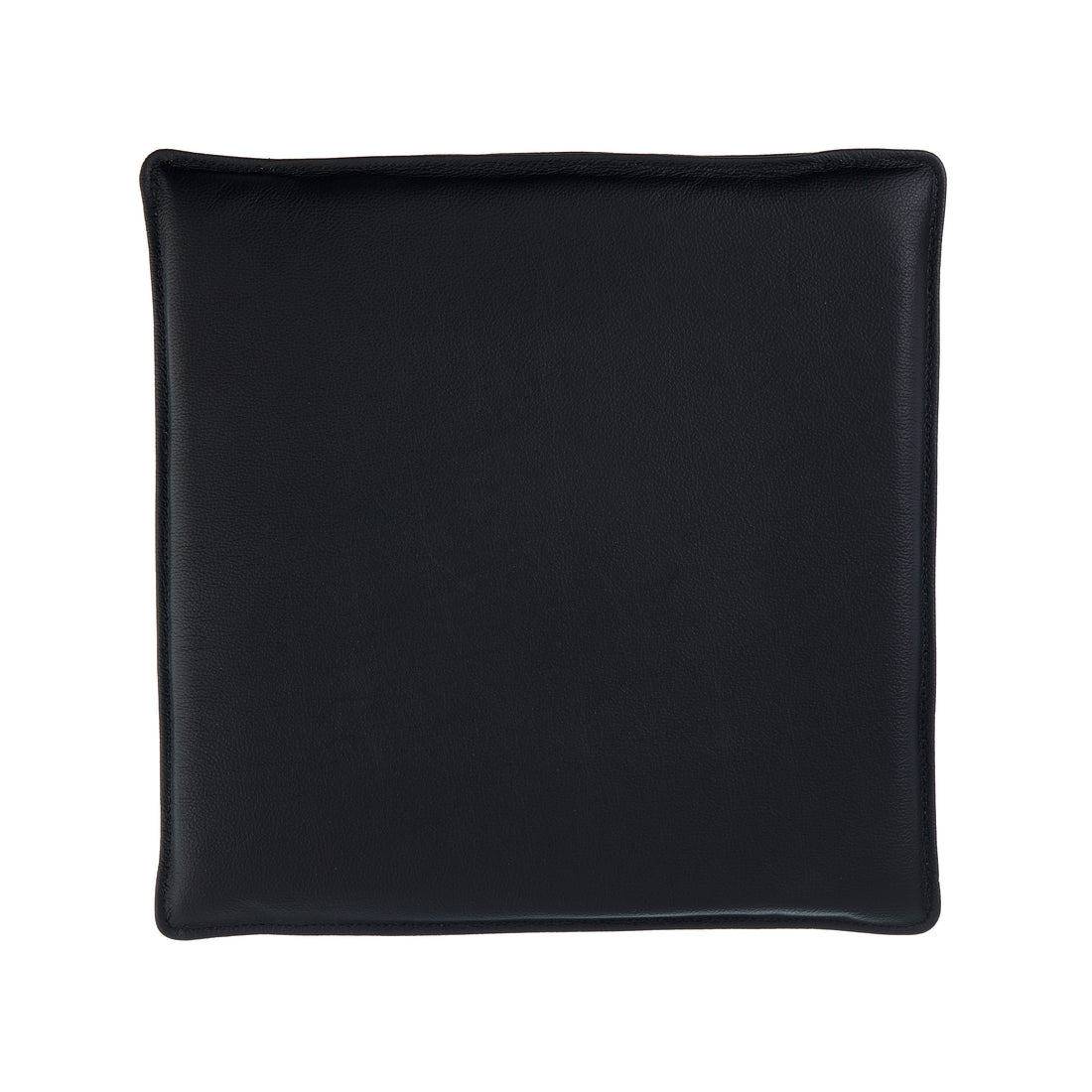 Universal cushion 40x40 cm in black leather without buttons