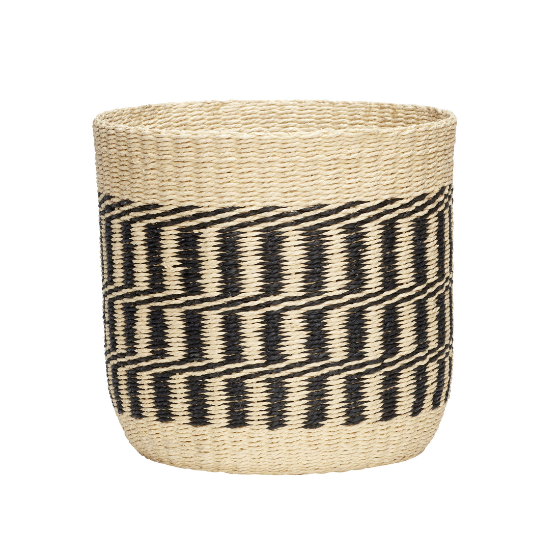Current Basket Nature/Black - Ø33xH31cm