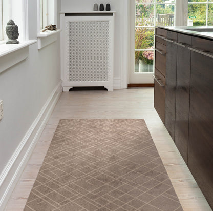 Floor mat 67 x 120 cm - lines/sand