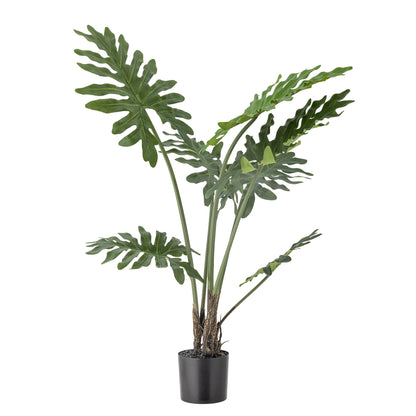 Bloomingville philodendron plant, green, artificial flowers