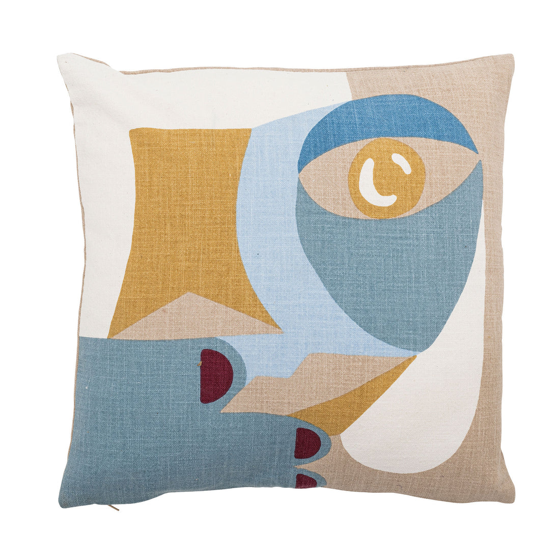 Bloomingville Ditte Cushion, Blue, Cotton