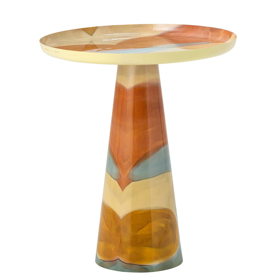 Bloomingville Brooke side table, yellow, metal