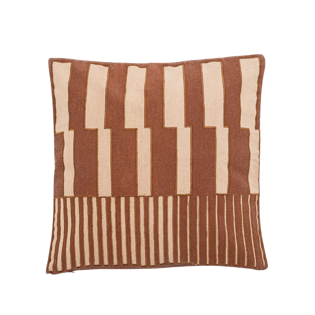 Bloomingville Cowes Cushion, Brown, Cotton Oeko-Tex®