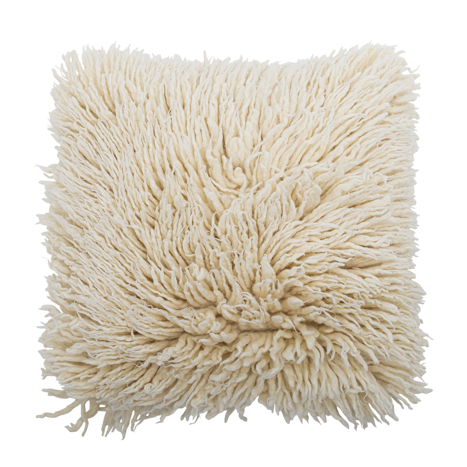 Bloomingville Star pillow, nature, wool