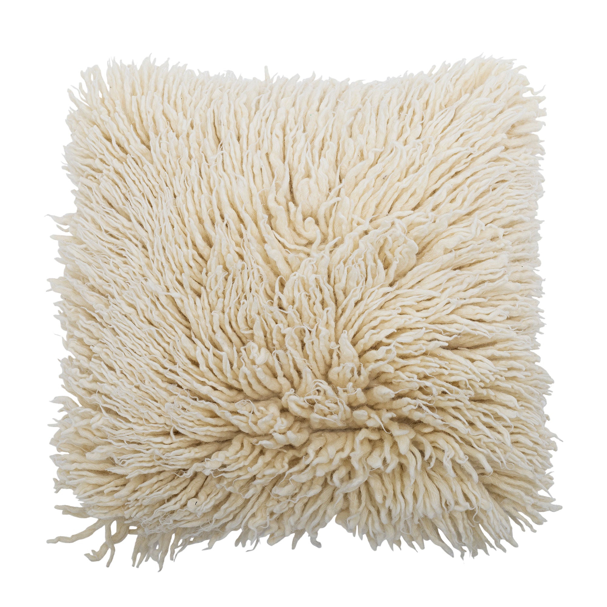 Bloomingville Star pillow, nature, wool