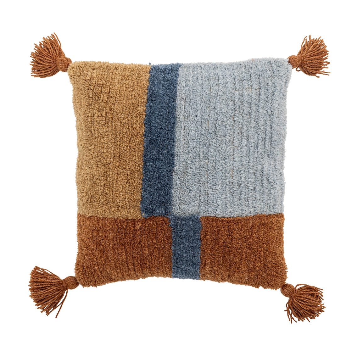 Bloomingville Centro Cushion, Blue, Wool