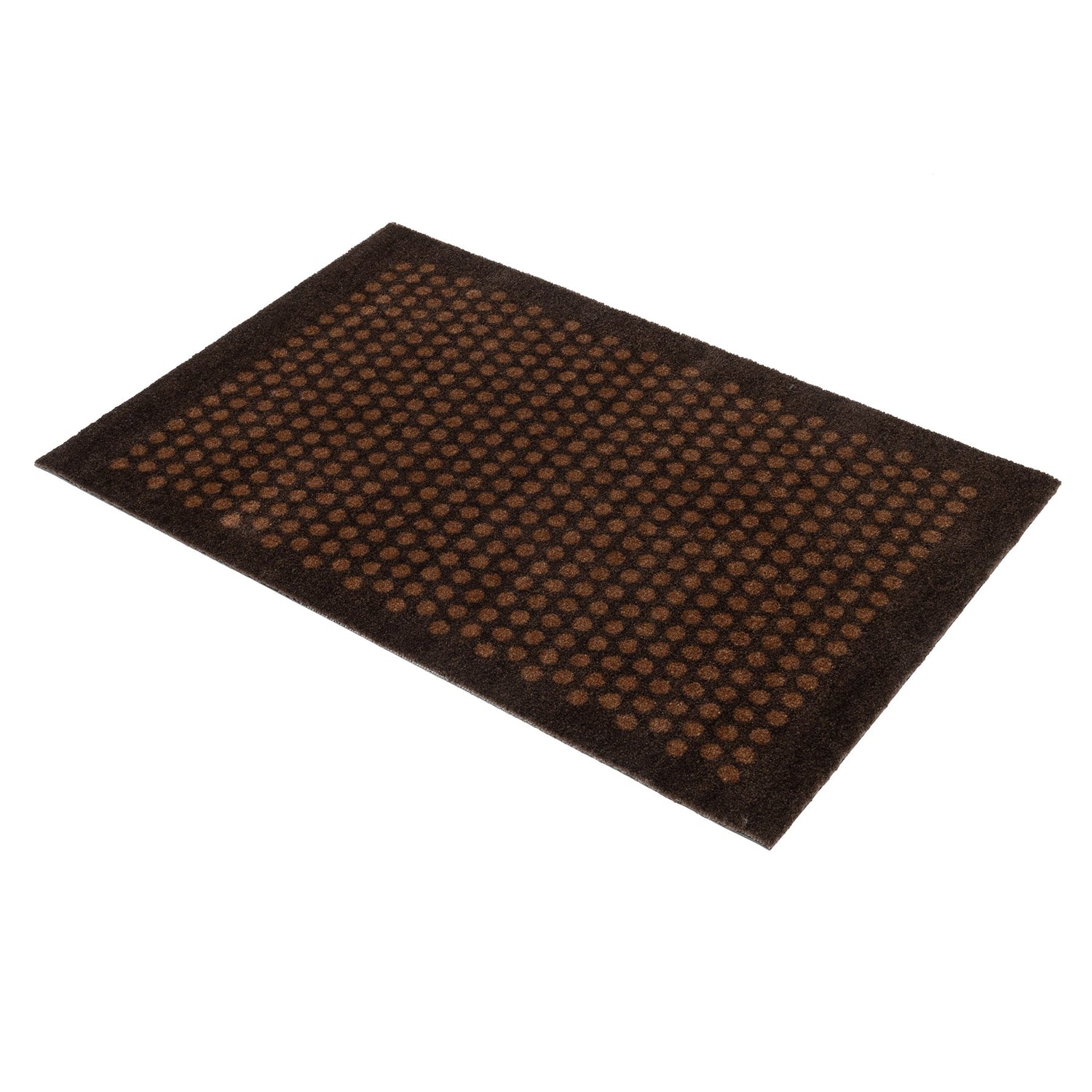 News - Carpet/Must 60 x 90 cm - Dot/Cognac -Dark Brown