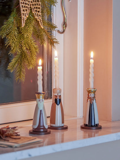 Bloomingville Betie Candlestick, Nature, FSC®100%, beech