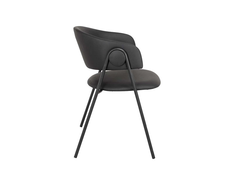Lina dining chair - black