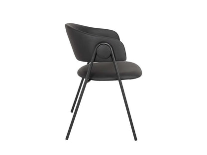 Lina dining chair - black