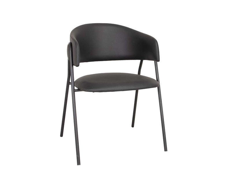 Lina dining chair - black