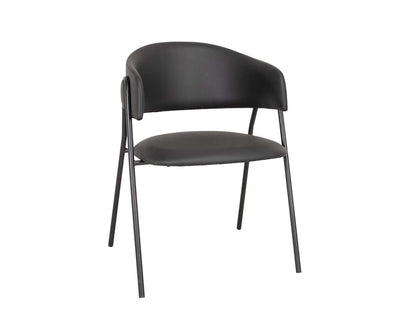 Lina dining chair - black