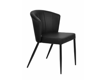 Dining table chair thor black pu