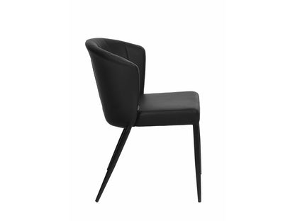 Dining table chair thor black pu