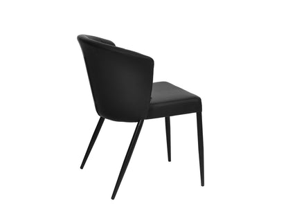 Dining table chair thor black pu