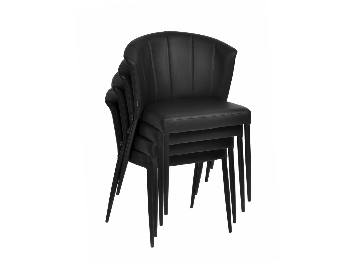 Dining table chair thor black pu