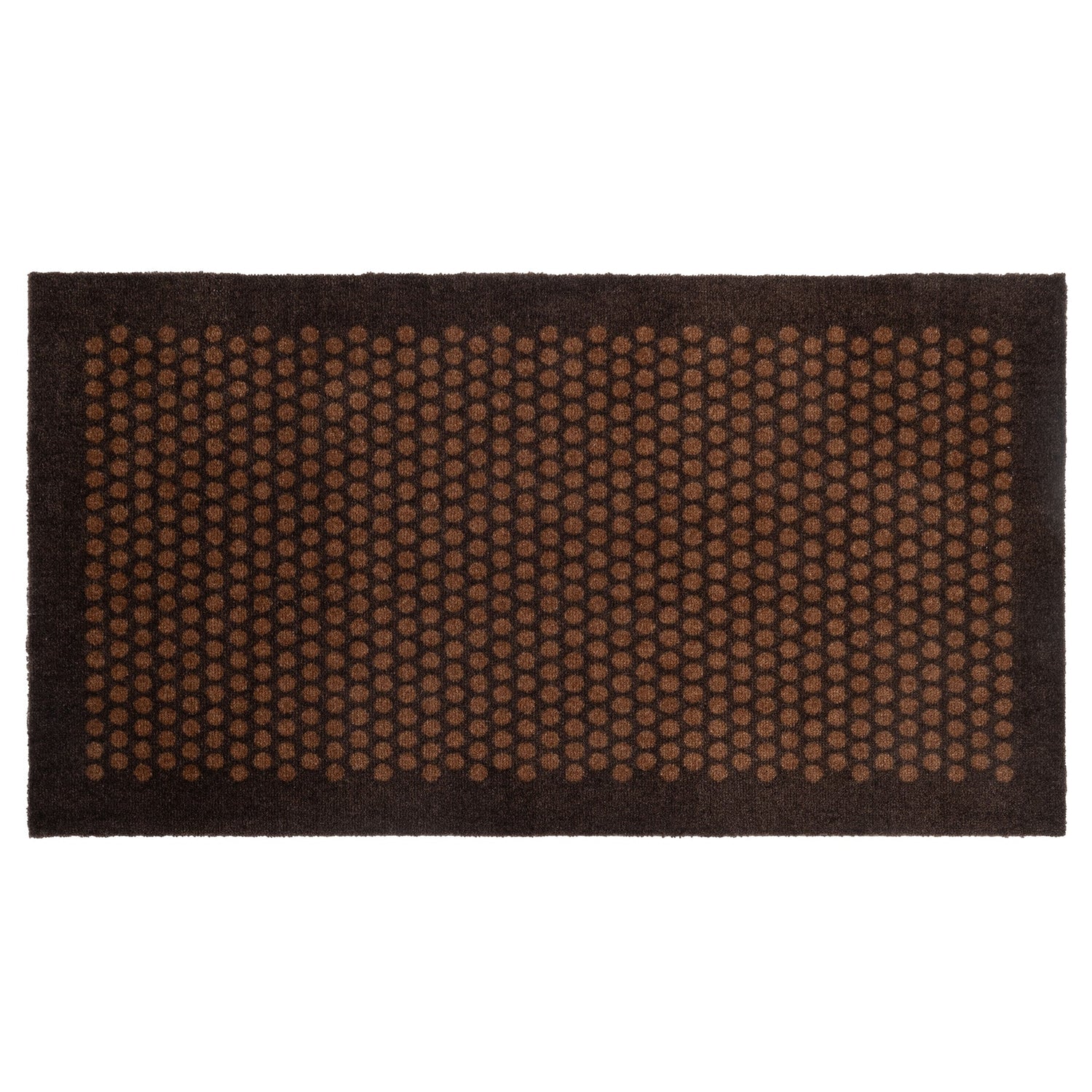 News - Carpet/Must 67 x 120 cm - Dot/Cognac -Dark Brown